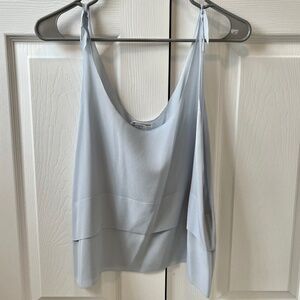 Club Monaco Pale Blue Silky Top